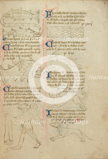 Constellations; Astronomical and Medical Miscellany, late 14th century, shortly after 1386. Creator: Unknown.