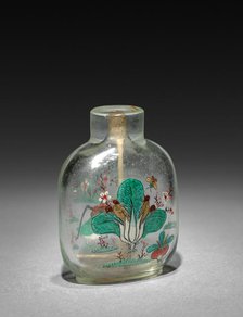 Snuff Bottle with Stopper, 19th Century. Creator: Unknown.