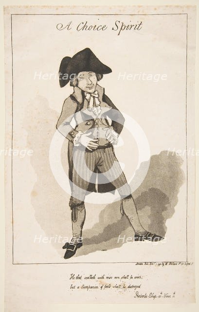 A Choice Spirit, December 1, 1790. Creator: George Moutard Woodward.