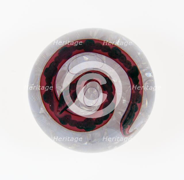 Paperweight, France, c. 1845-60. Creator: Saint-Louis Glassworks.