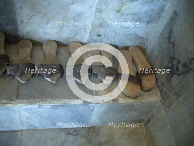 Pattens, Dar Essid Museum, Sousse, Tunisia, 2009.  Creator: Amanda Waite.