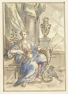 Allegory of the Happy Life, 1677-1755. Creator: Elias van Nijmegen.