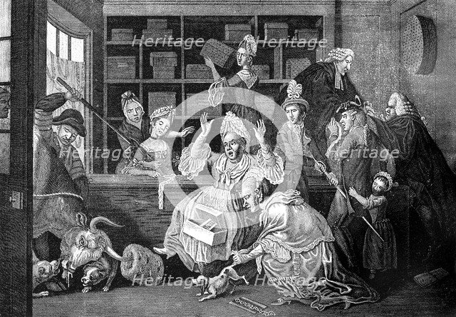 'A Unwelcome customer', 1772. Artist: Caldwell