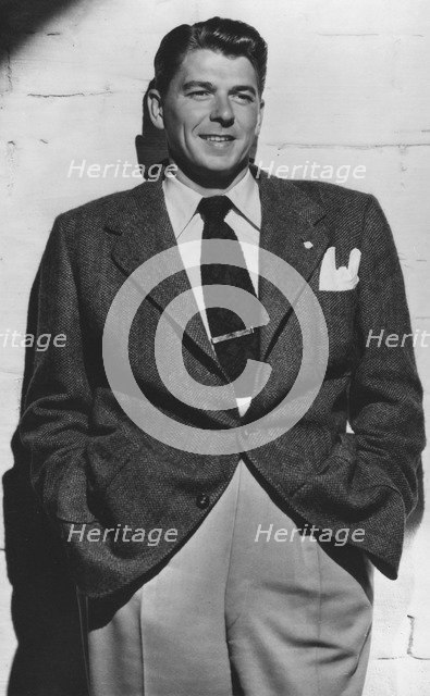 Ronald Reagan (1911-2004), 40th President of the United States of America, c1940s. Artist: Unknown