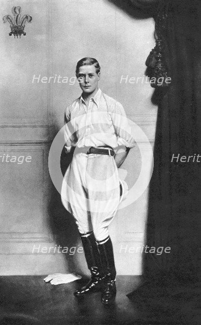 Edward VIII (1894-1972), King of Great Britain and Ireland. Artist: Unknown