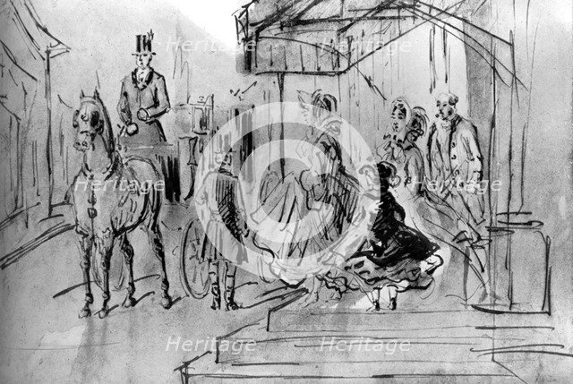 'Setting Out', 19th century, (1930).Artist: Constantin Guys