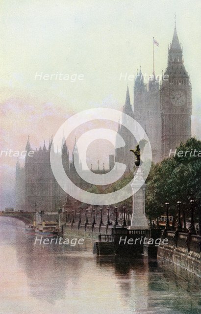 The Royal Air Force Memorial, the Embankment, London, c1930s. Artist: Unknown
