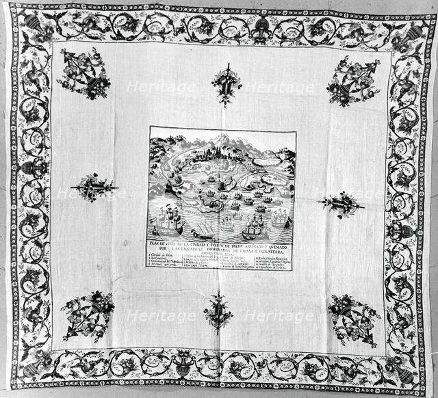 Handkerchief, Spain, c. 1795. Creator: Unknown.