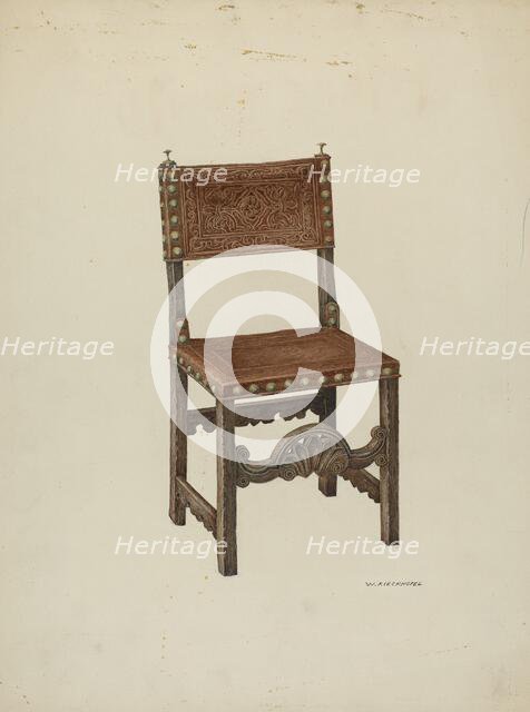 Chair, 1941. Creator: William Kieckhofel.