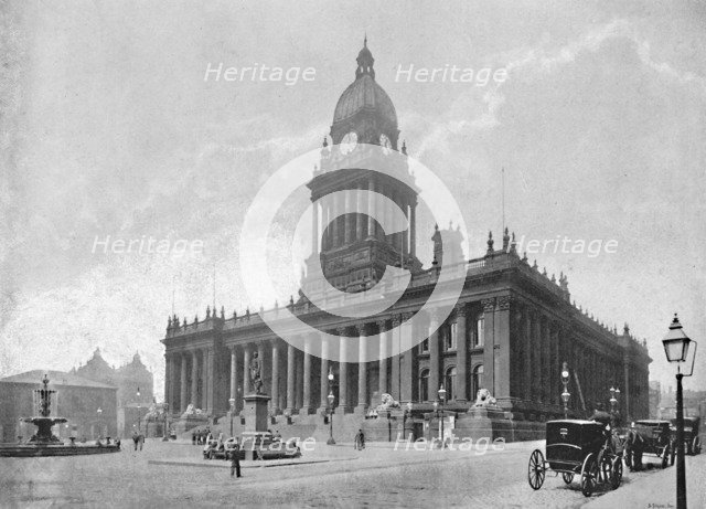 'The Town Hall, Leeds', c1896. Artist: Hudson.