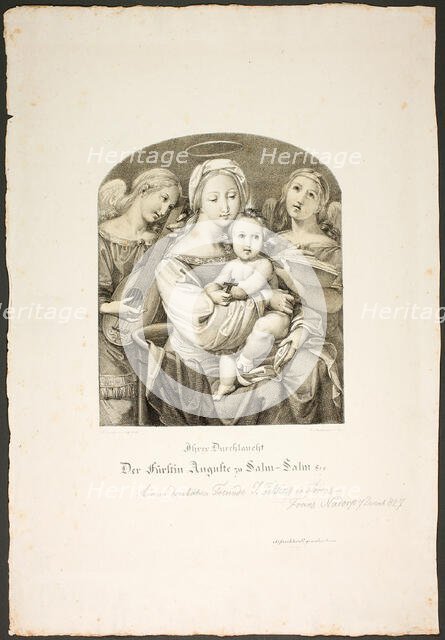 Madonna with the Christ Child, 1826. Creators: Franz Johann Heinrich Nadorp, Virgin Mary.