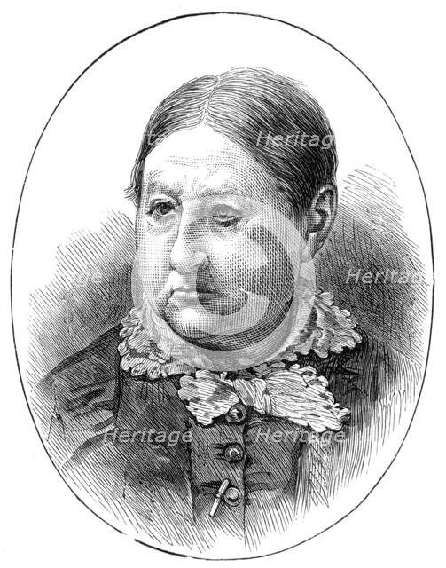 The late Lady Charlotte Bacon (Byron's "Ianthe") - aged seventy-nine, 1880. Creator: Unknown.