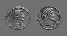 Tetradrachm (Coin) Portraying Queen Cleopatra VII, 37-33 BCE, issued by Mark Antony. Creator: Unknown.