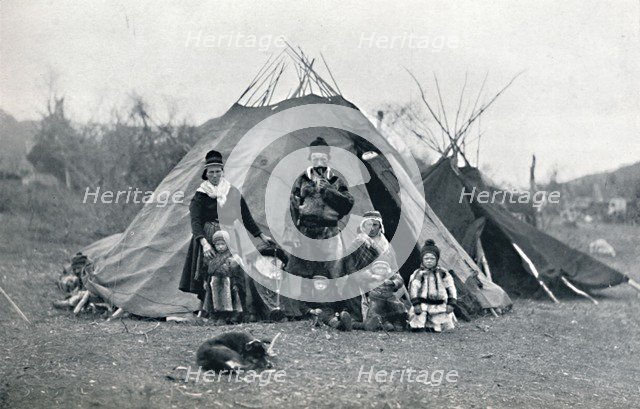 A Lapland encampment, 1912. Artist: Unknown.