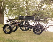 An 1896 Pennington motor-tricycle. Artist: Unknown