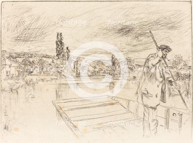 The Punt, 1861. Creator: James Abbott McNeill Whistler.