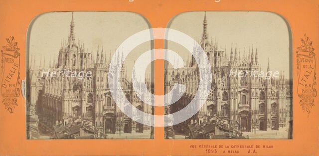 Vue Generale de la Cathedrale de Milan a Milan, 1860s. Creator: Adolphe Block.