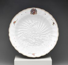 Dish from the Swan Service, Meissen, 1738. Creator: Meissen Porcelain.
