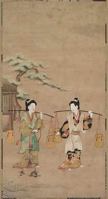 Scene from a Noh Play, early 18th century. Creator: Unknown.