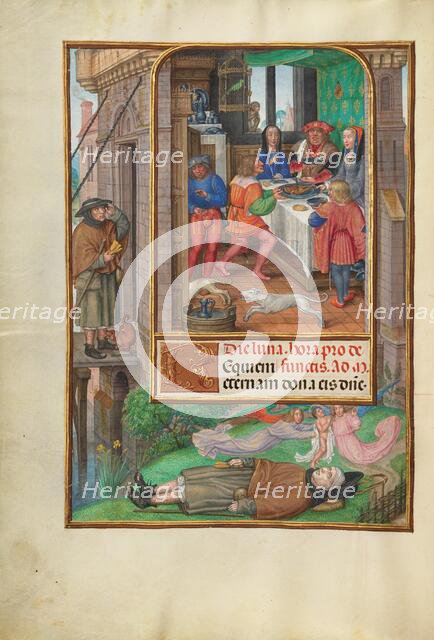The Feast of Dives; Spinola Hours, about 1510-1520. Creator: Master of James IV of Scotland.