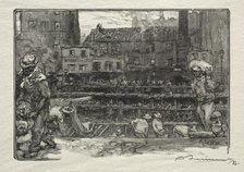 Les Déchargeurs de Plâtre. Creator: Auguste Louis Lepère (French, 1849-1918).