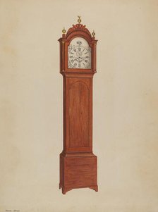 Clock, c. 1938. Creator: Arthur Johnson.