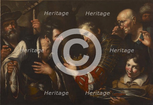 Alexander the Great appoints Abdalonymus as King of Sidon, c1616-1617. Creator: Strozzi, Bernardo (1581-1644).