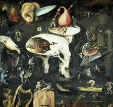  'The Inferno', detail of the right panel of the work 'The Garden of Earthly Delights', by El Bosco.