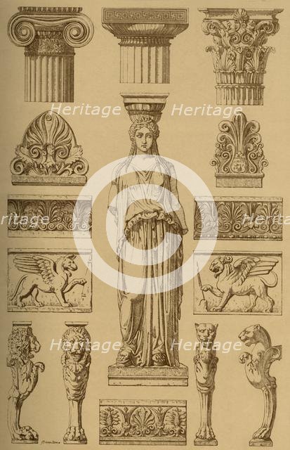 Ancient Greek ornamental architecture and sculpture, (1898).  Creator: Unknown.