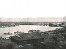 The River Min and the Great Bridge, Foochow, China, 1895.  Creator: W & S Ltd.