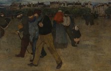 Returning from Work at Sunset, 1896. Creator: Henri Evenepoel.