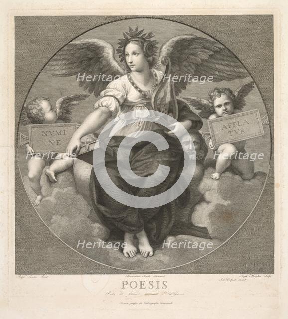 Poesis. Creator: Raffaello Morghen (Italian, 1761-1833).