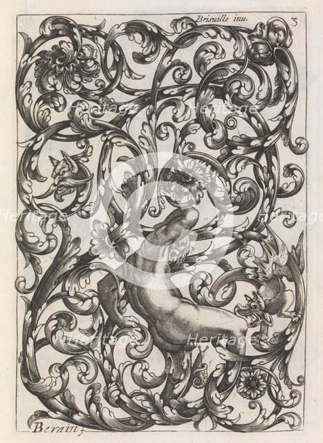 Diverses Pieces de Serruriers, page 4 (recto), ca. 1663. Creator: Jean Berain.