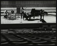 The Dave Brubeck Quartet rehearsing on stage at the Royal Festival Hall, London, 10 November 1979. Artist: Denis Williams
