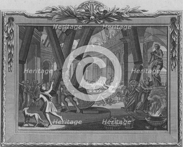 'The Death of Samson', 1770. Artist: T Smith.