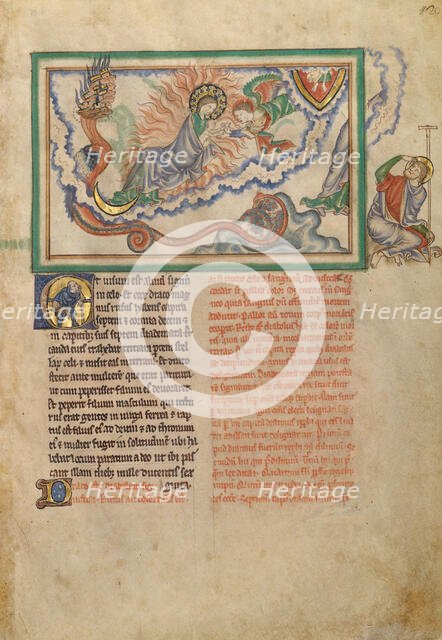 The Woman Clothed in the Sun; Dyson Perrins Apocalypse, about 1255-1260. Creator: Unknown.
