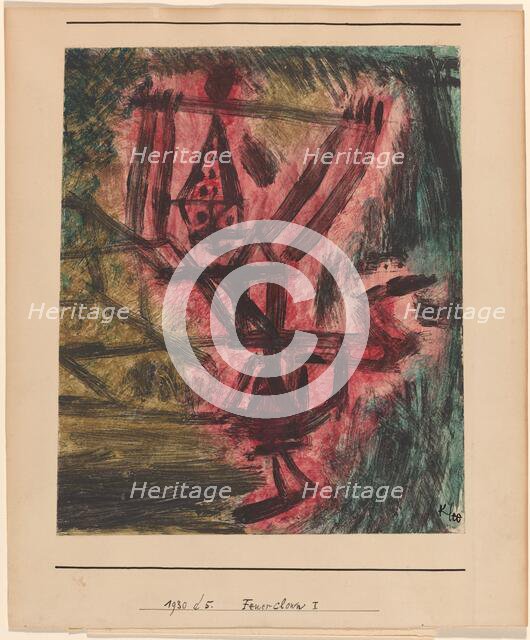 Feuer Clown I (Fire Clown), 1921. Creator: Paul Klee.