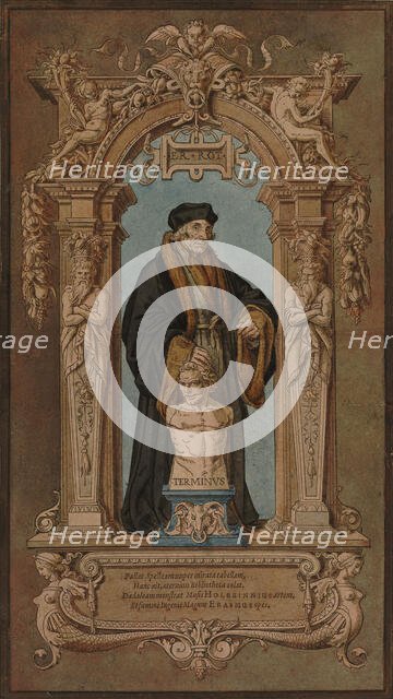 Portrait of Erasmus of Rotterdam (1467-1536) in his Cell, ca 1538. Creator: Holbein, Hans, the Younger (1497-1543).