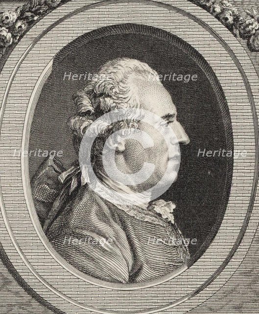 Portrait of the violinist and composer Jean Joseph Cassanéa de Mondonville (1711-1772). Creator: Delatre, Jean-Marie (1746-1840).