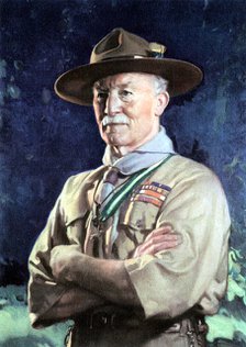 Robert Stephenson Smyth Baden-Powell, lst Viscount Baden-Powell, English soldier. Creator: Unknown.