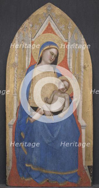 Madonna and Child Enthroned, c. 1350. Creator: Master of San Lucchese (Italian, c. 1335-1380).