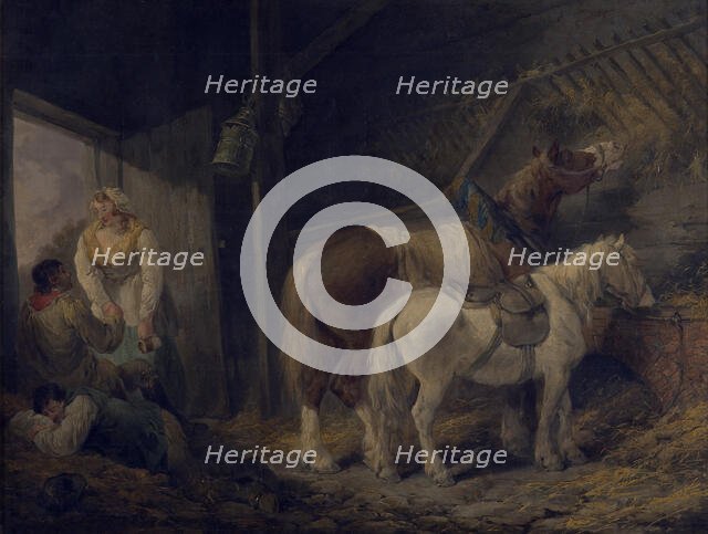 A carrier's stable, 1791. Creator: George Morland.