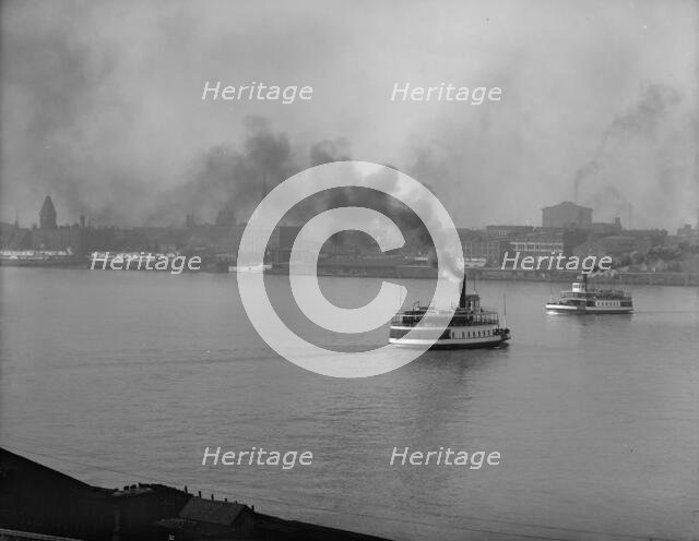 Waterfront, Detroit, Mich., between 1900 and 1910. Creator: Unknown.
