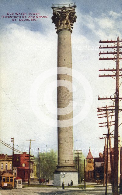 White Water Tower, St Louis, Missouri, USA, 1911. Artist: Unknown