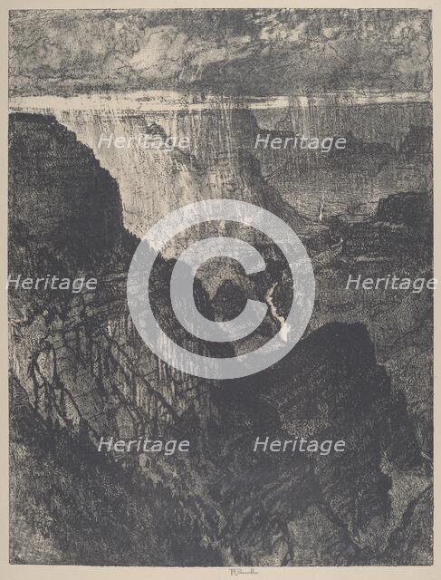 Storm in the Grand Canyon, 1912. Creator: Joseph Pennell.