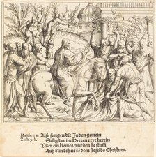 The Entry into Jerusalem, 1547. Creator: Augustin Hirschvogel.