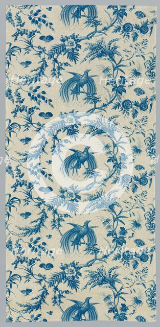 Strip of Copperplate Printed Cotton, early 1800s. Creator: Unknown.