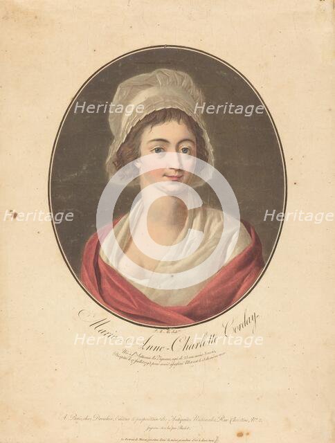 Charlotte Corday. Creator: Pierre Michel Alix.