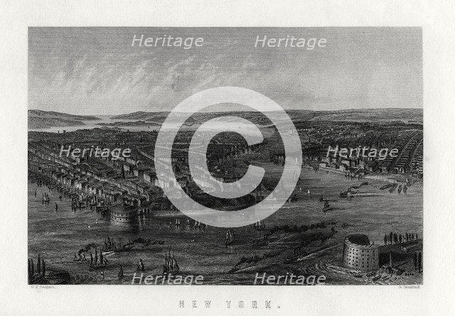 'New York', United States of America, 1883. Artist: G Greatbach