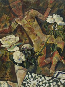 White roses, 1914. Creator: Büttner, Erich (1889-1936).